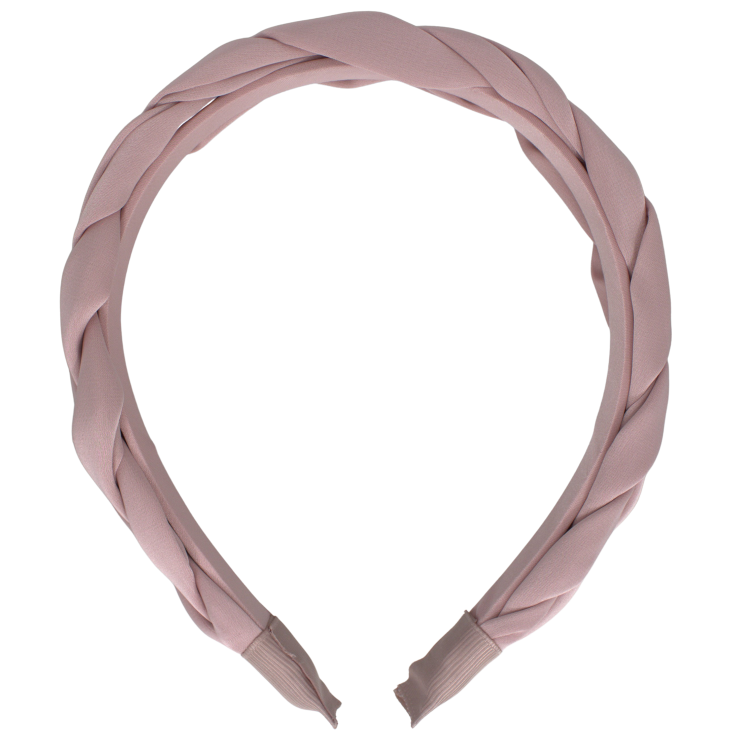 || Your Little Miss || Brede diadeem met vlecht - Vanilla satin