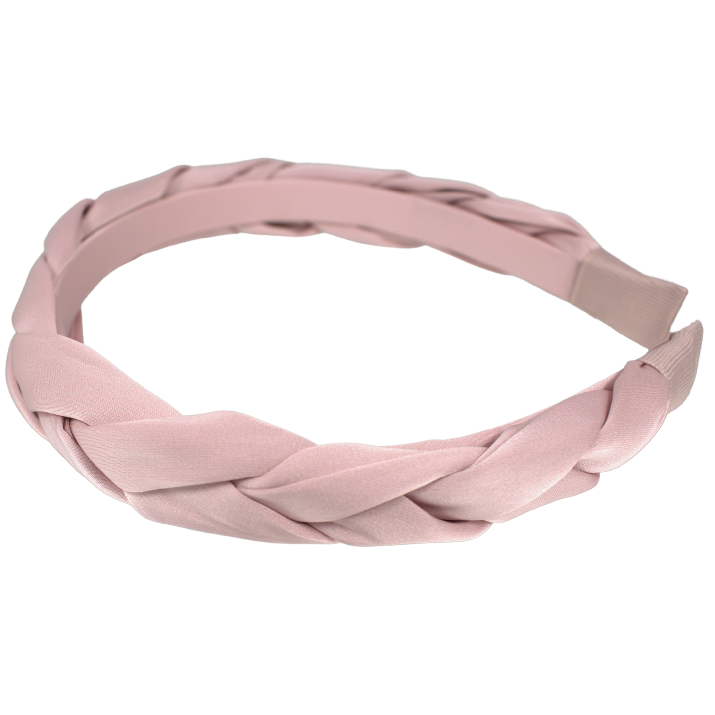 || Your Little Miss || Brede diadeem met vlecht - Vanilla satin