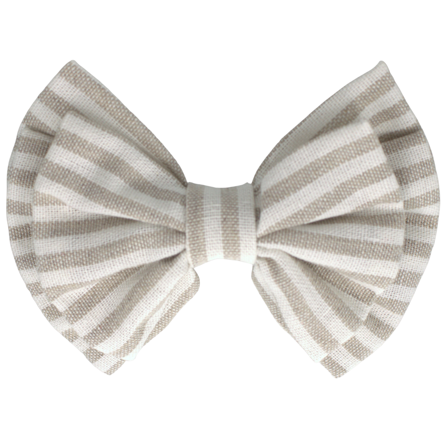 || Your Little Miss || Haarspeld met dubbele strik - Linen Stripe