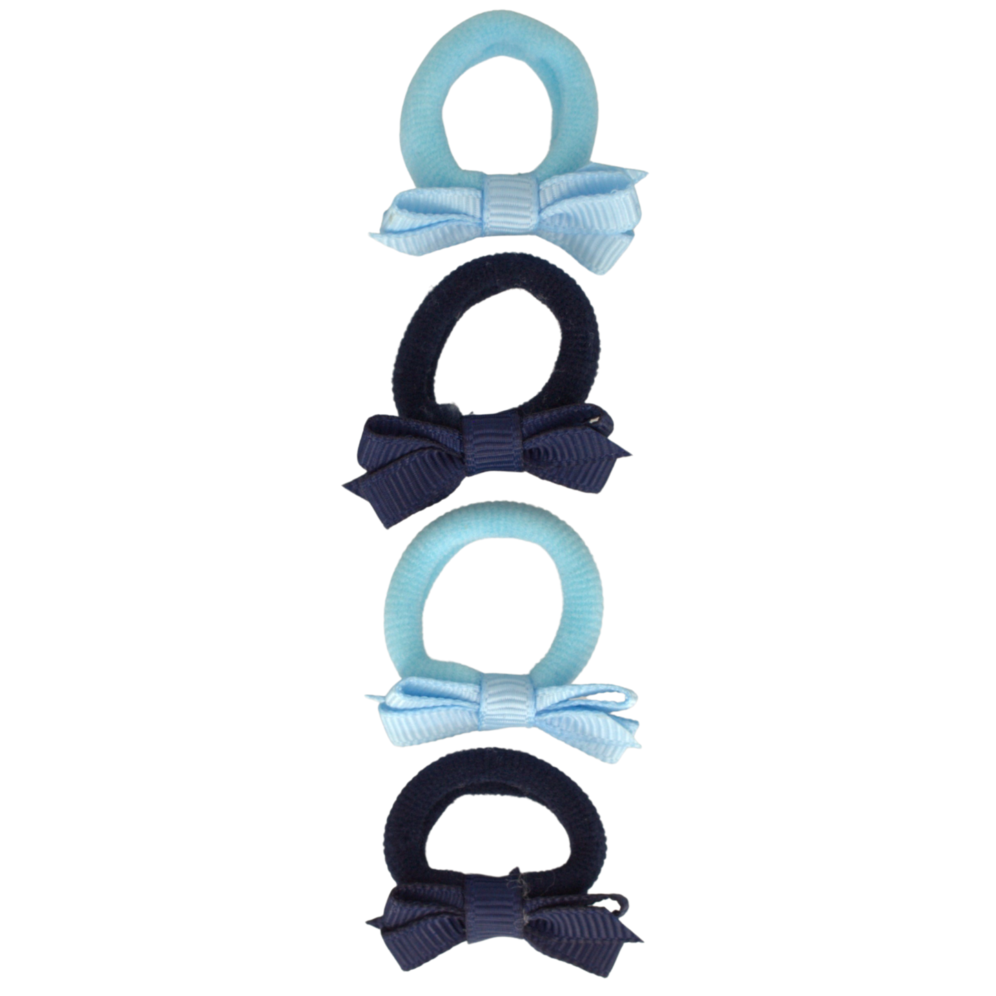 || Your Little Miss || Baby haarelastiek met strik - Blue Marine