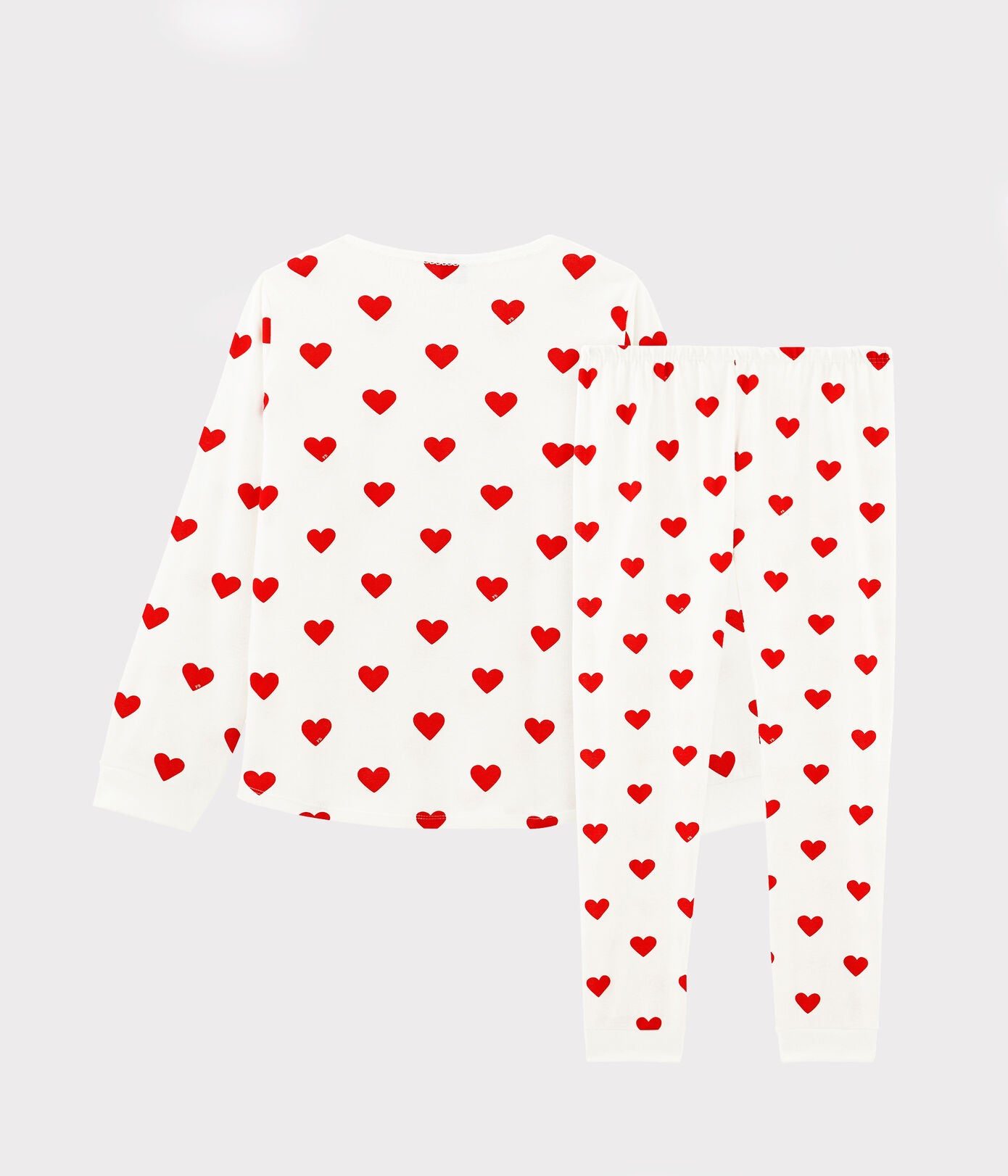 || Petit Bateau || Basis pyjama met hartjes print
