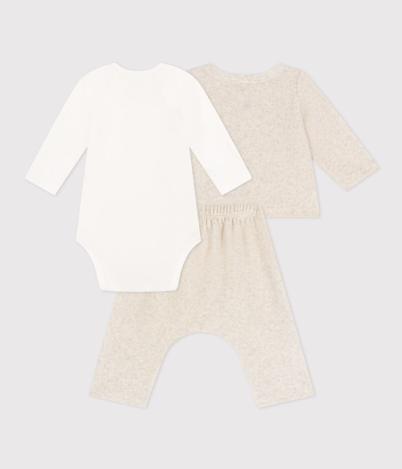 || Petit Bateau || Velours newborn set