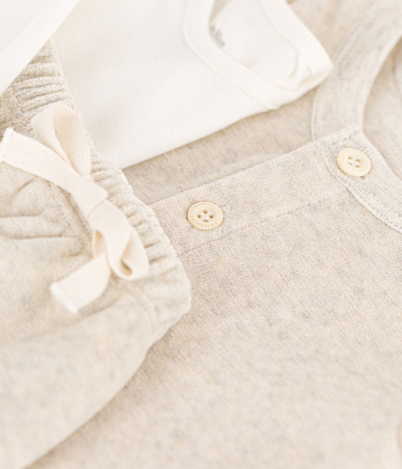 || Petit Bateau || Velours newborn set