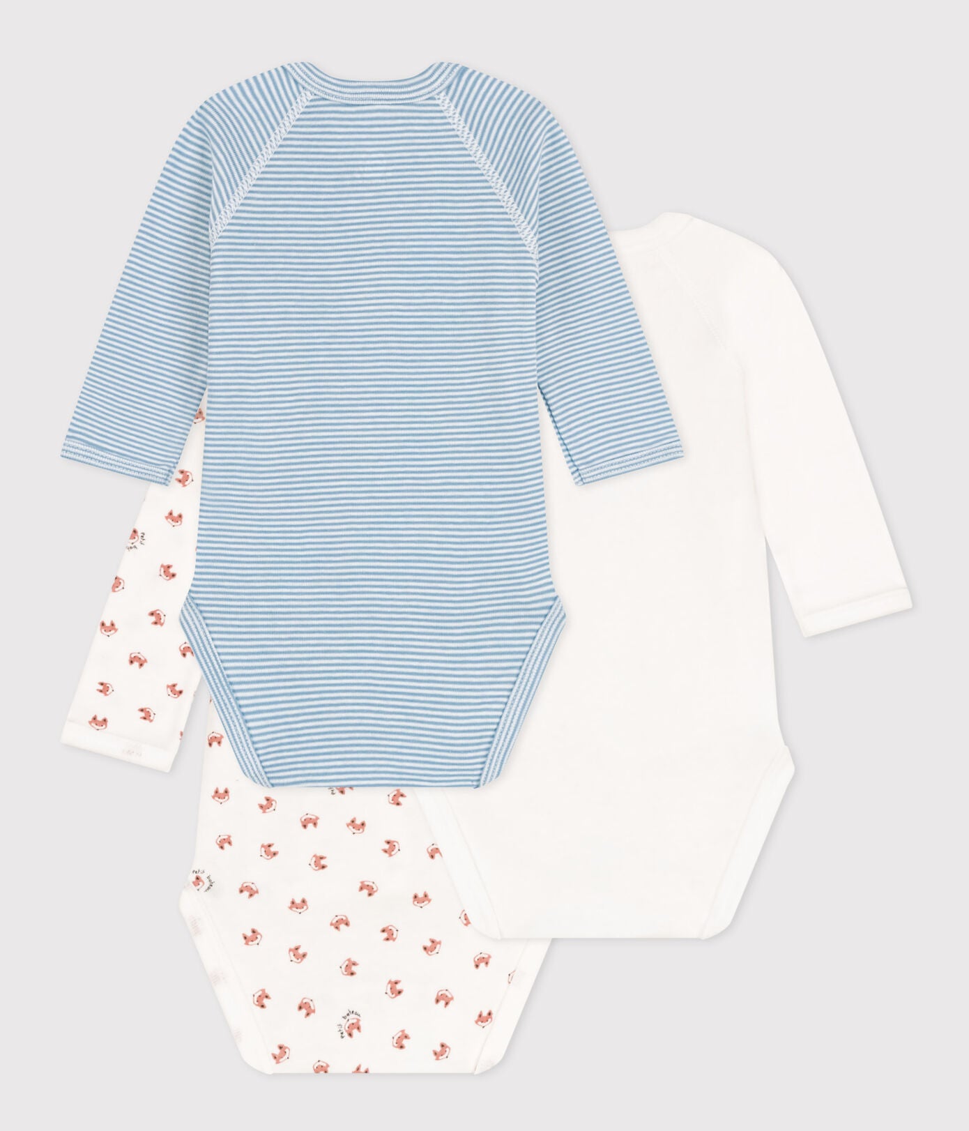 || Petit Bateau || Set overslagromper lange mouwen - Vos