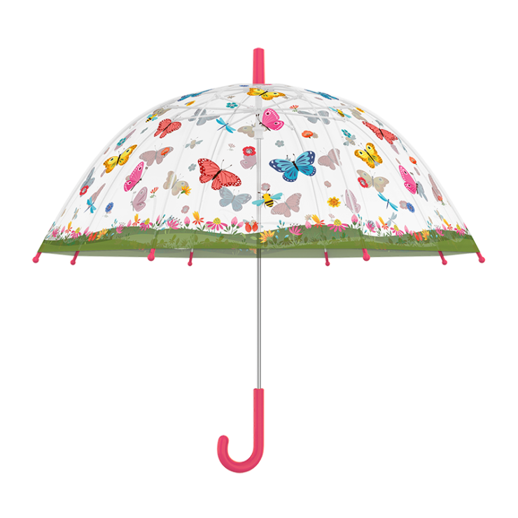|| Esschert Design || Kinderparaplu doorzichtig - Vlinders