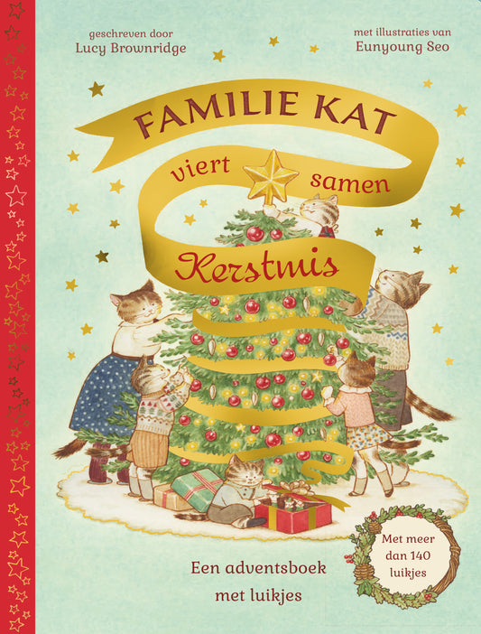 || Familie Kat viert samen Kerstmis || Een advenstboek met luikjes