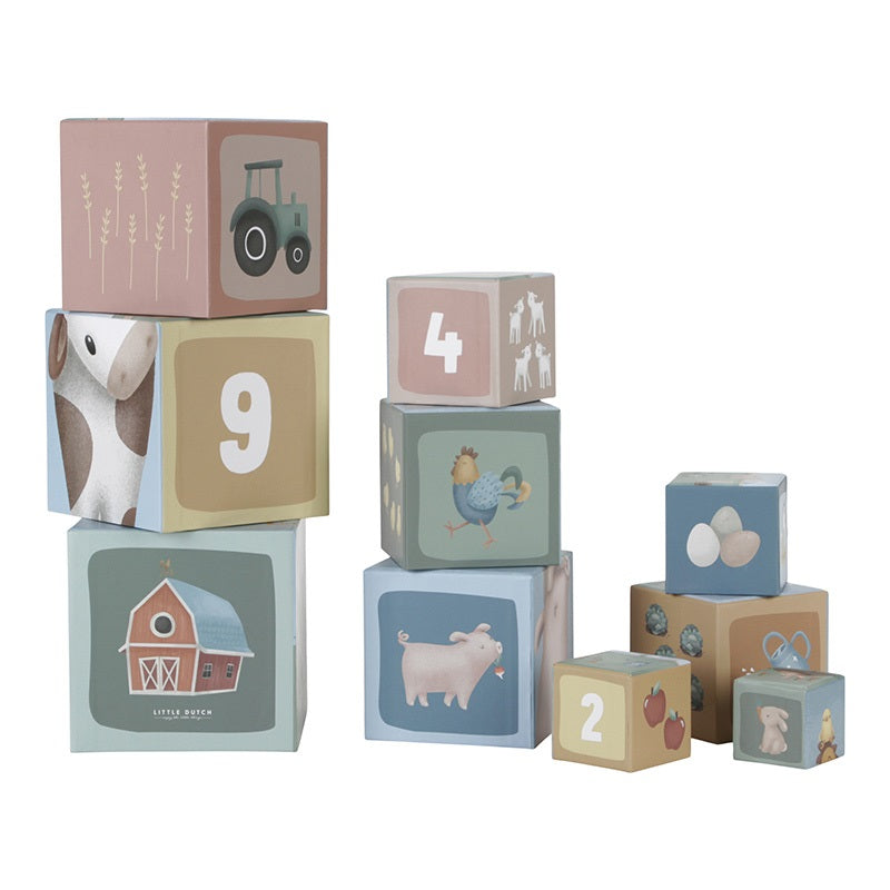|| Little Dutch || Kartonnen Stapeltoren - Little Farm