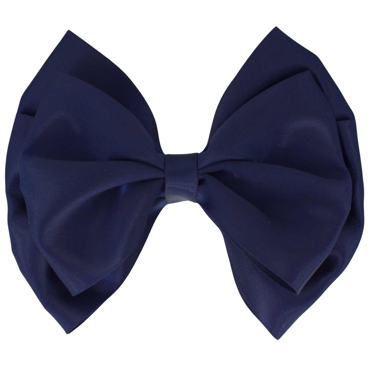 || Your Little Miss || Baby haarspeld met dubbele strik - Navy Satin