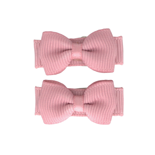 || Your Little Miss || Haarspeldjes met strik - Rose Quartz