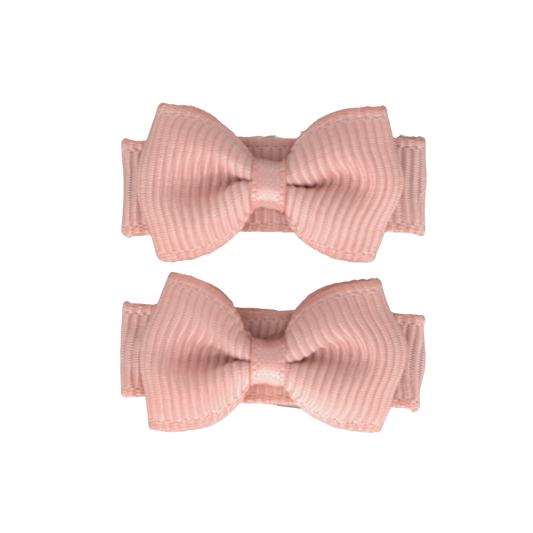 || Your Little Miss || Haarspeldjes met strik - Dusty Rose