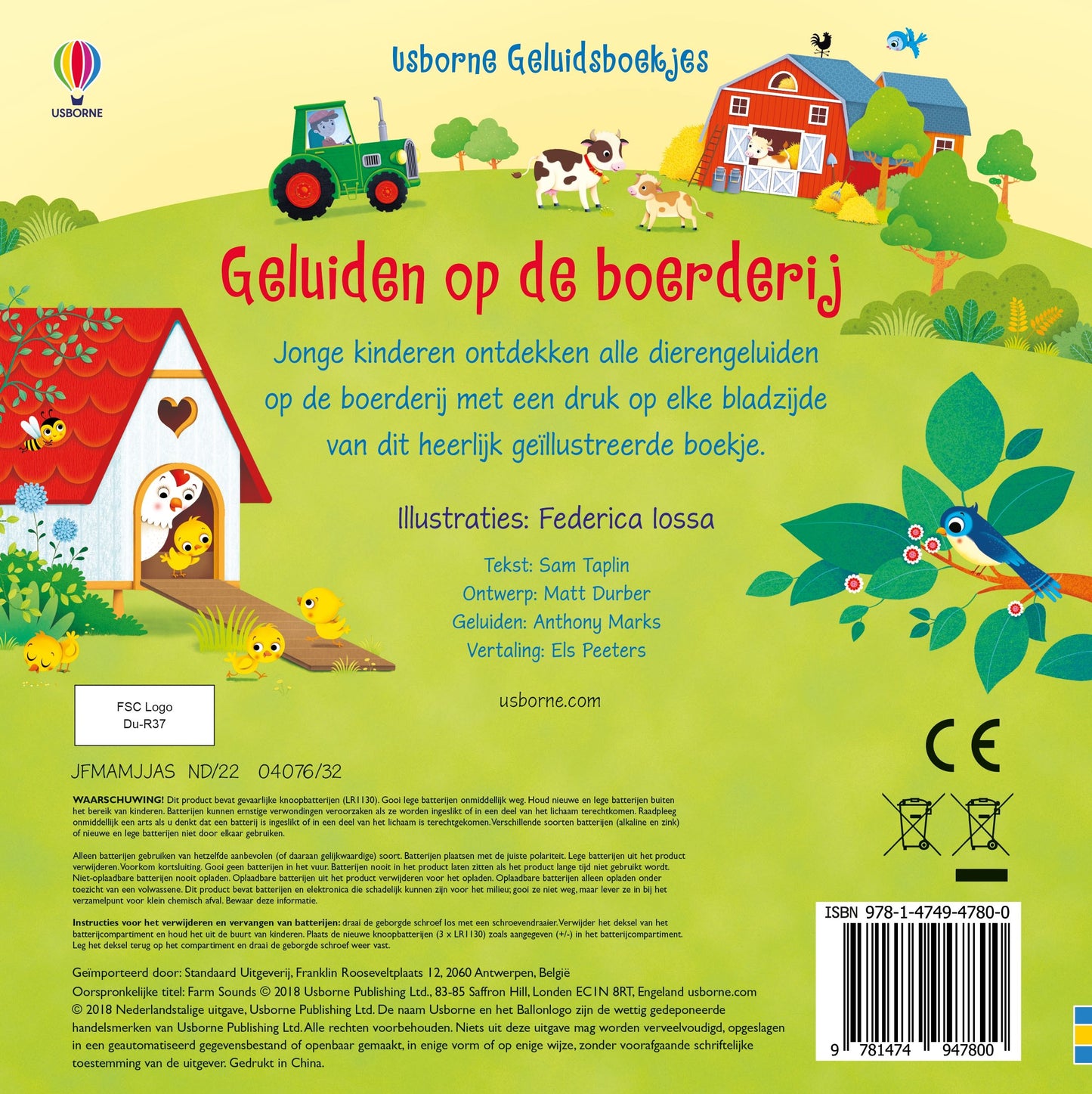 || Geluidsboek || Geluiden op de boerderij