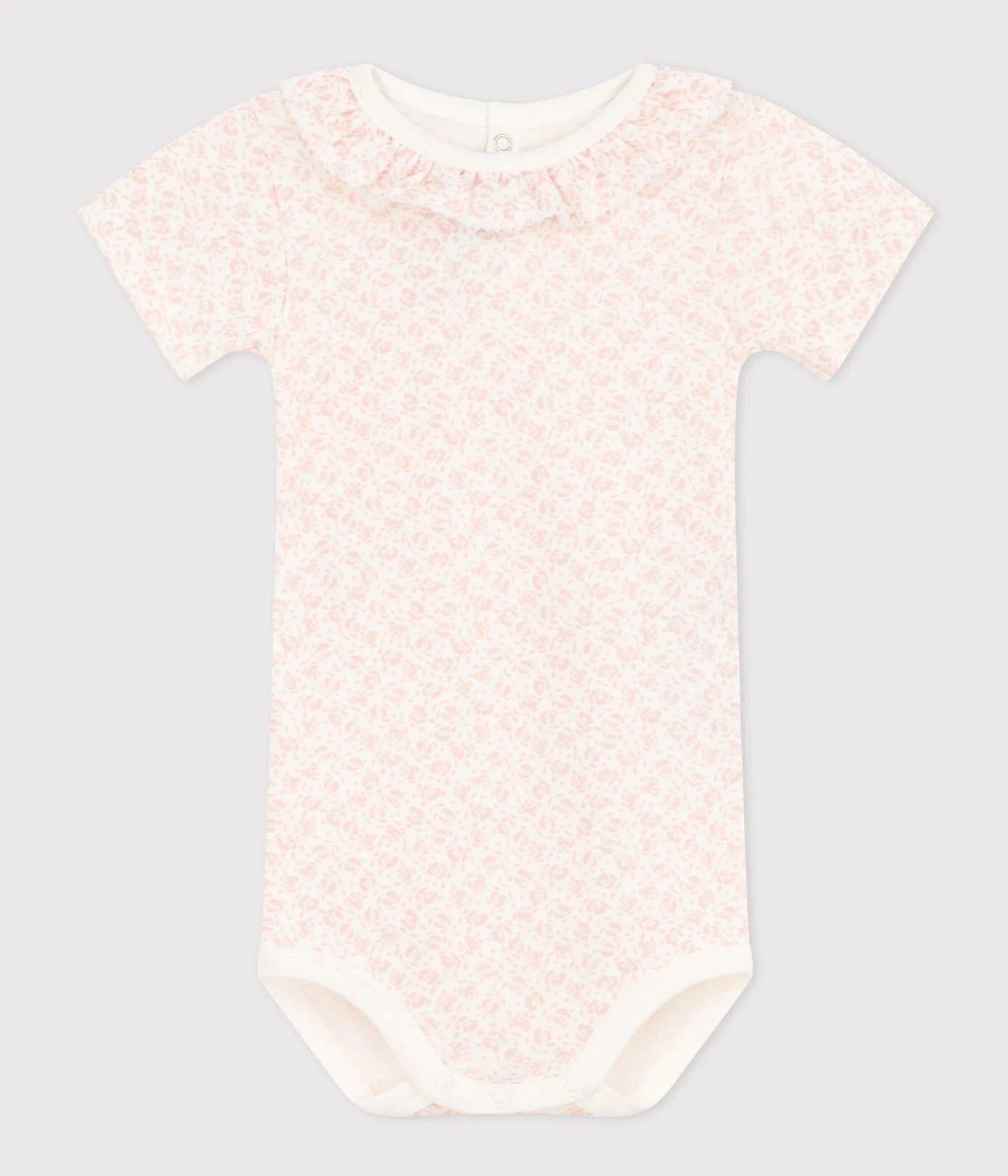 || Petit Bateau || Romper met korte mouwen en kraagje - Bloemen