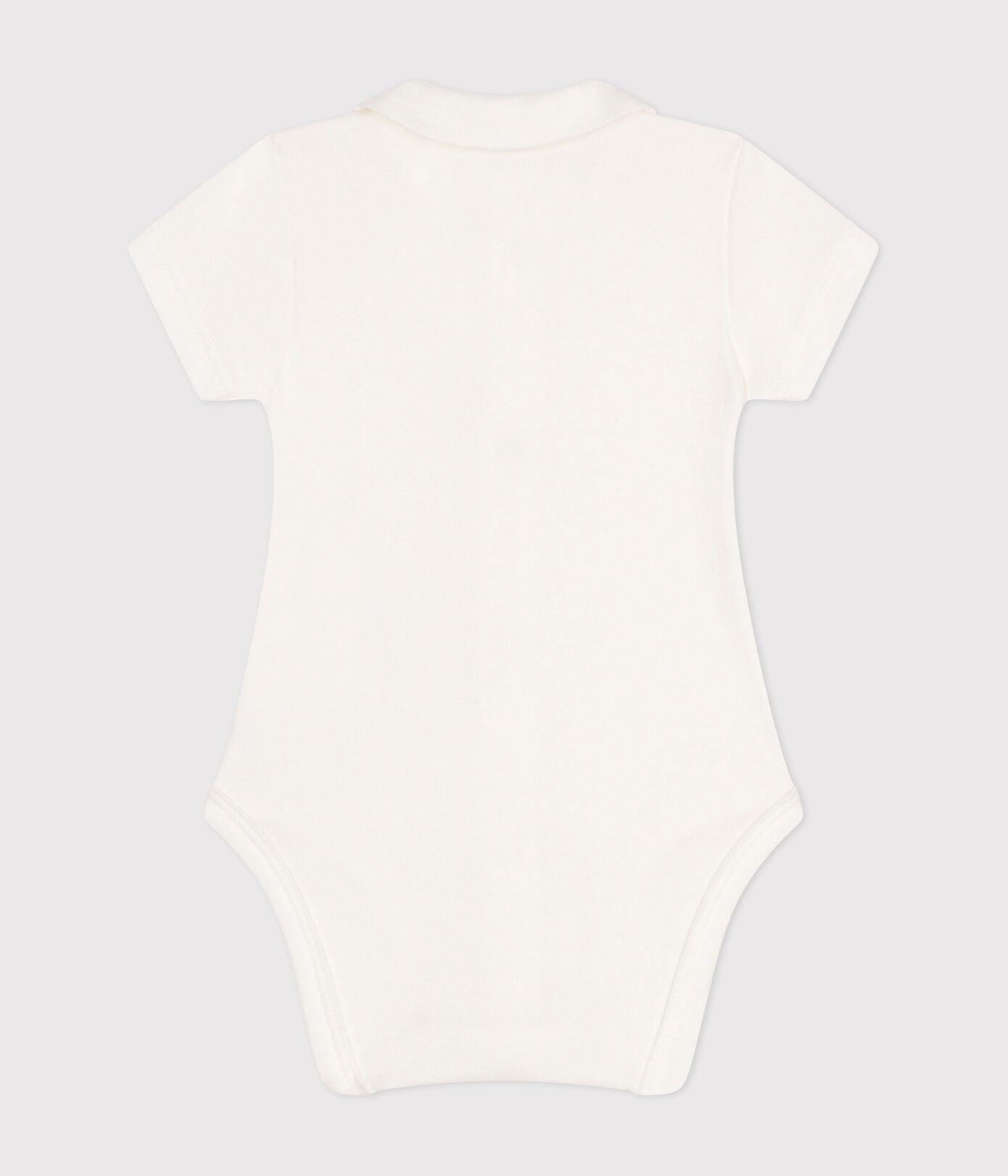 || Petit Bateau || Basis babyromper voorsluiting met korte mouwen & Peter Pan-kraag