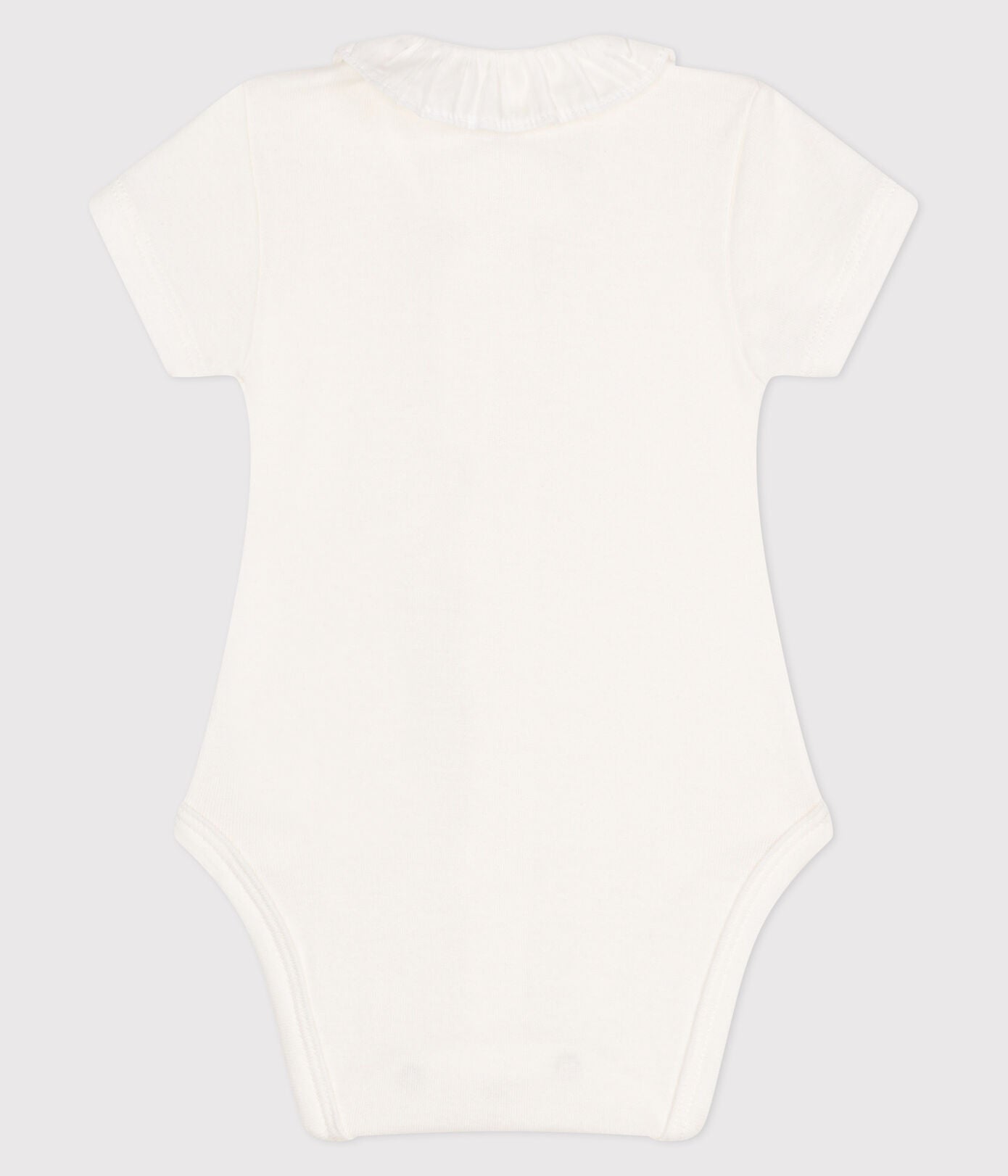 || Petit Bateau || Basis babyromper voorsluiting met korte mouwen & kraagje