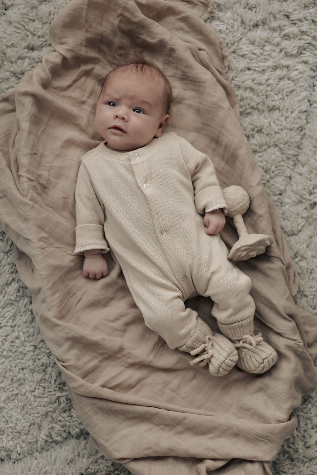 || Moalie || Merino newborn socks - Beige