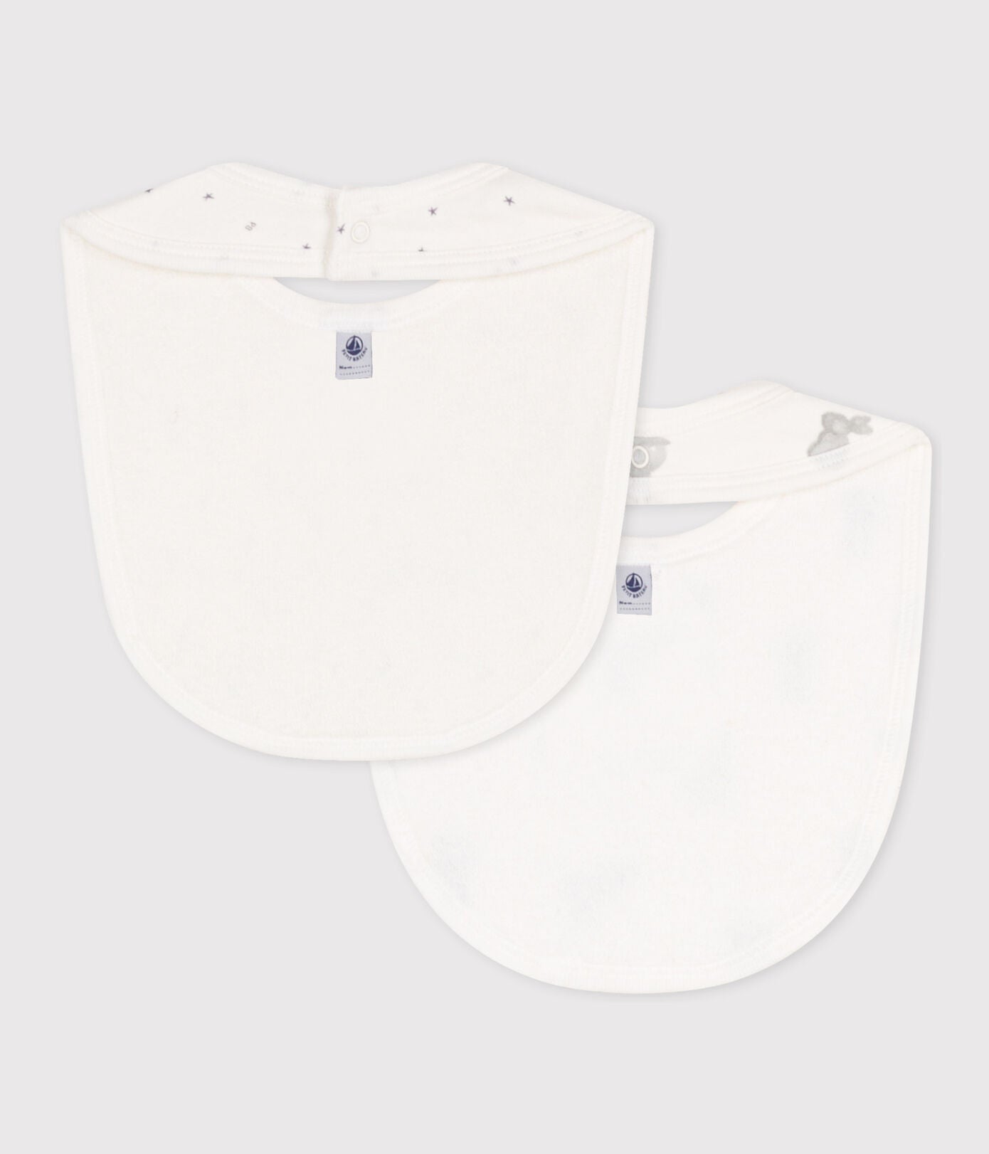 || Petit Bateau || Basis set van 2 katoenen slabbetjes - Konijnen