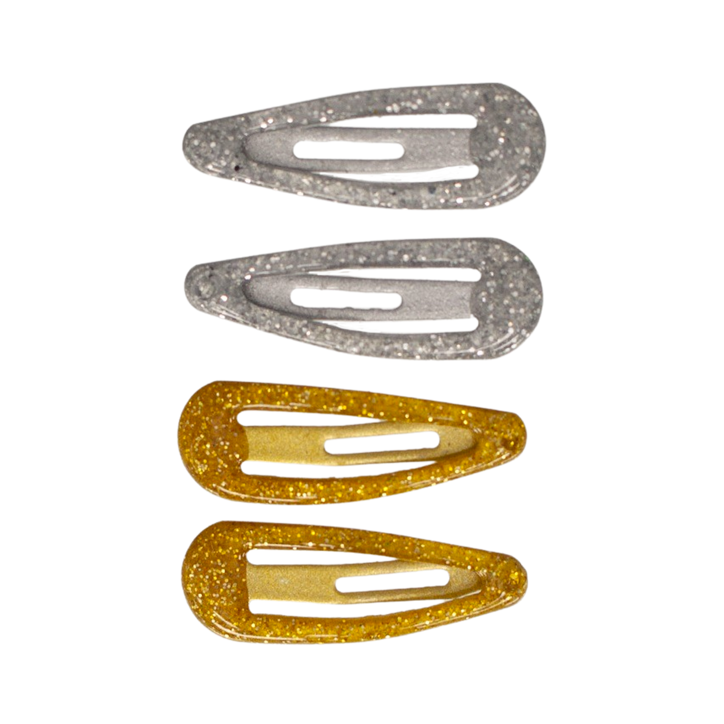 || Your Little Miss || Baby haarspeldjes - gold silver glitter