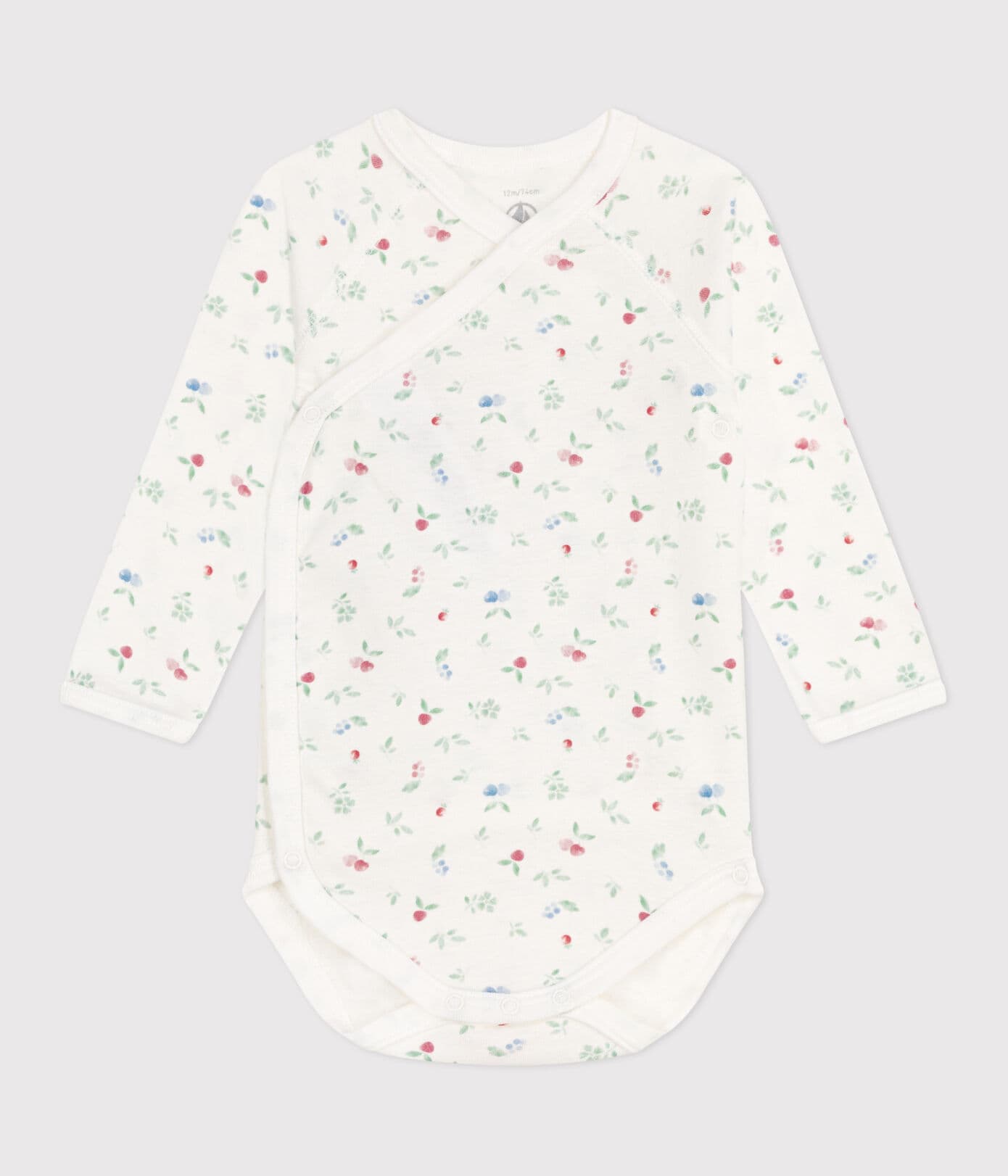 || Petit Bateau || Overslagromper lange mouwen - Kersjes