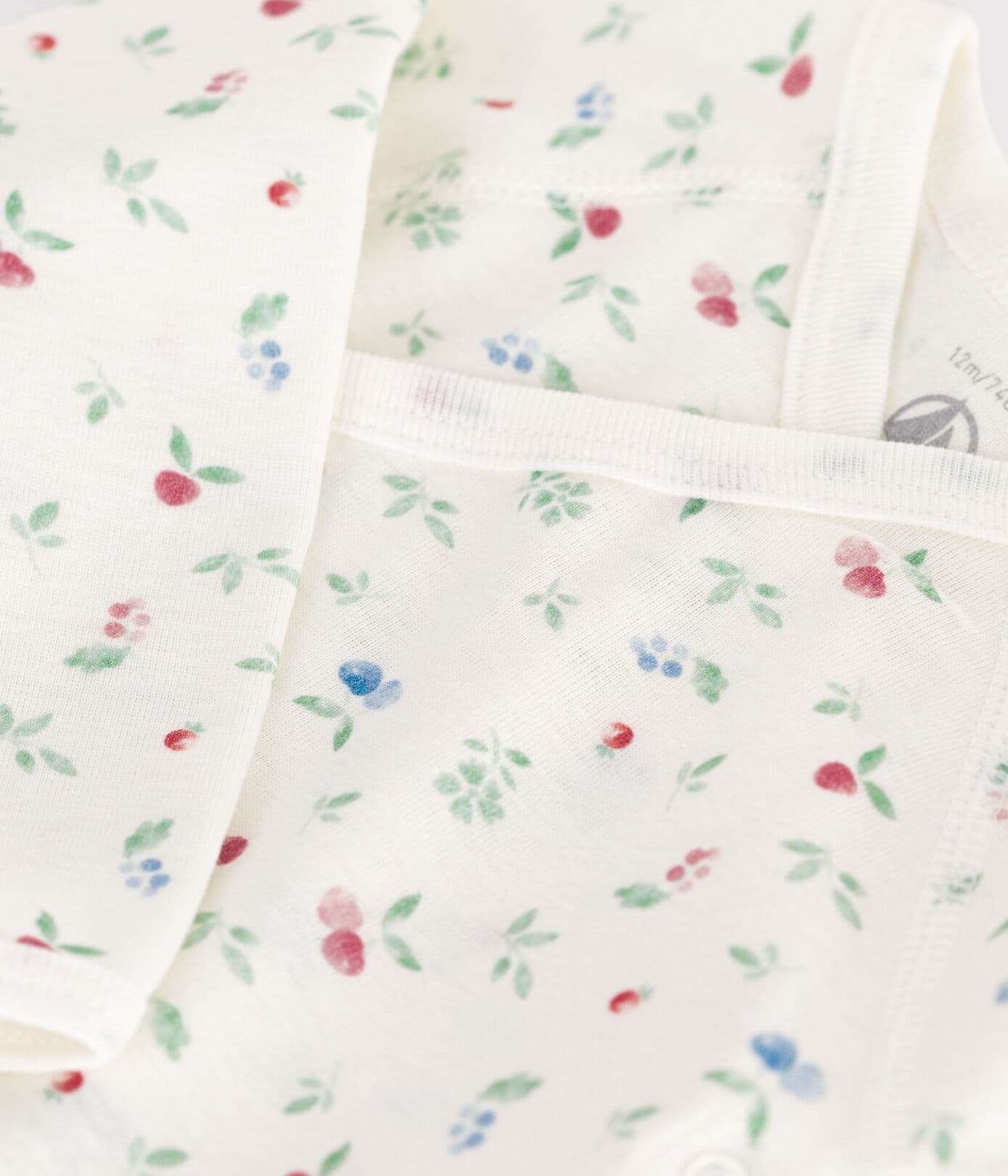 || Petit Bateau || Overslagromper lange mouwen - Kersjes