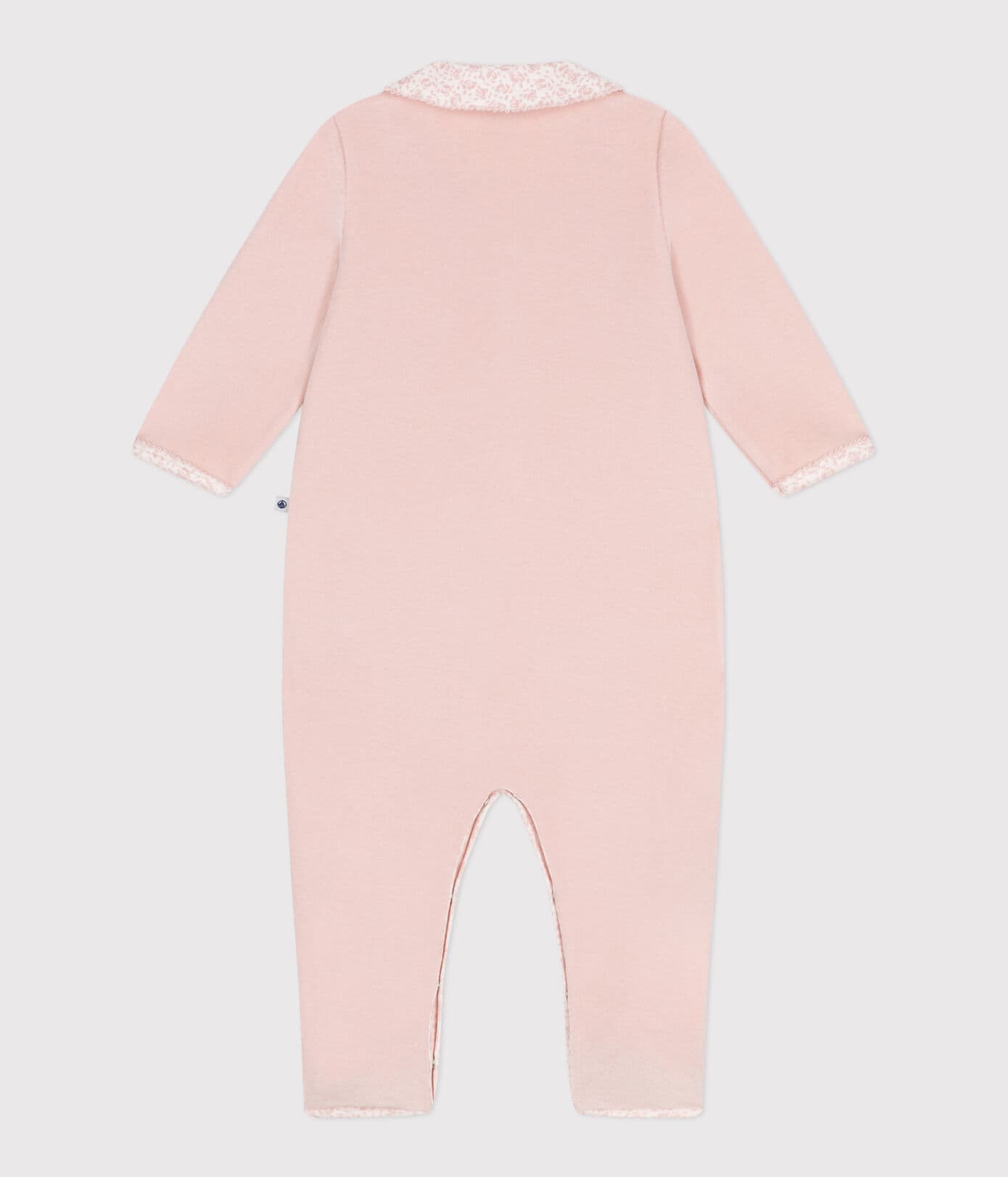 || Petit Bateau || Fluwelen boxpak met kraagje en bloemetjes