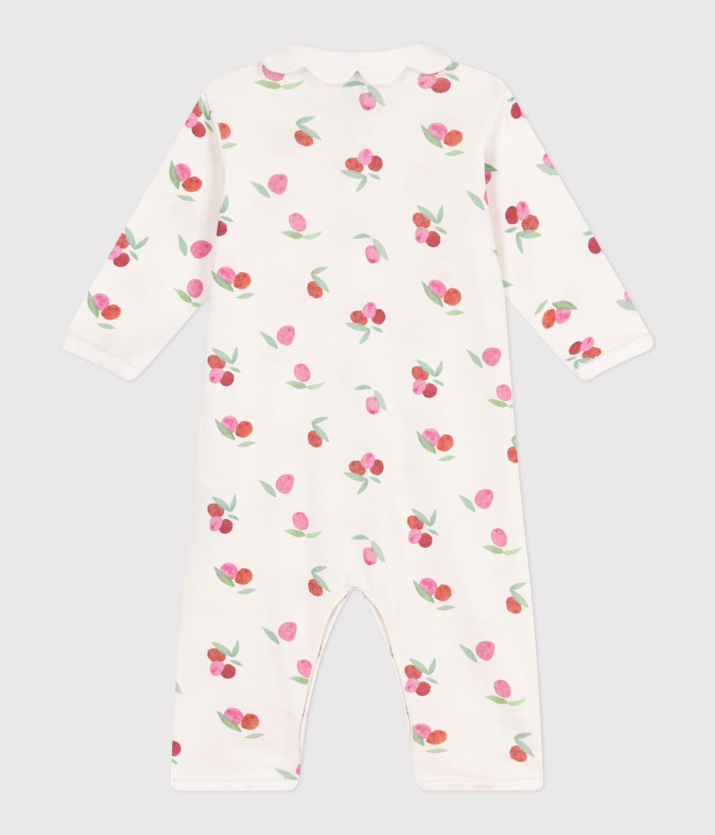 || Petit Bateau || Pyjamapak zonder voetjes met kraag - Kersen