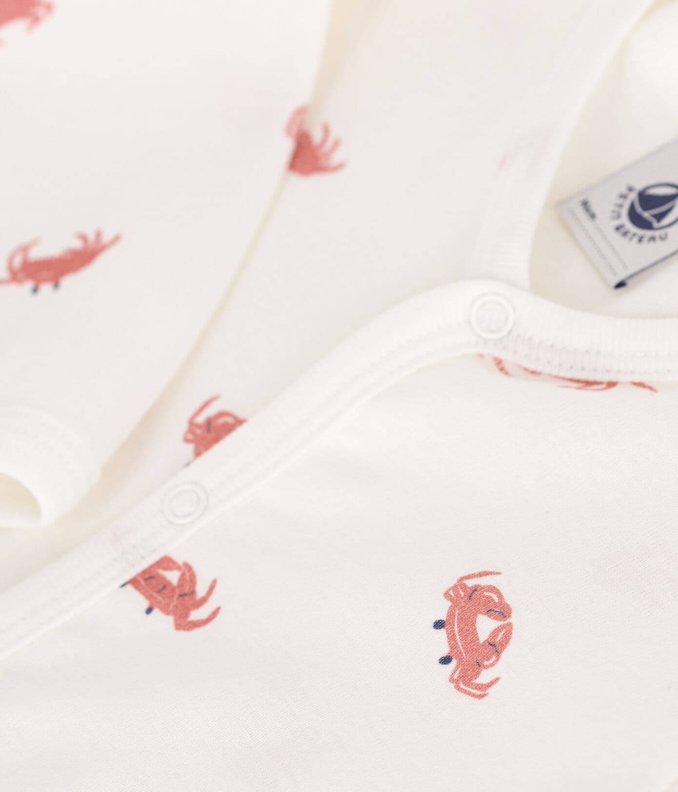 || Petit Bateau || Boxpak zonder voetjes met kraag - Kreeften