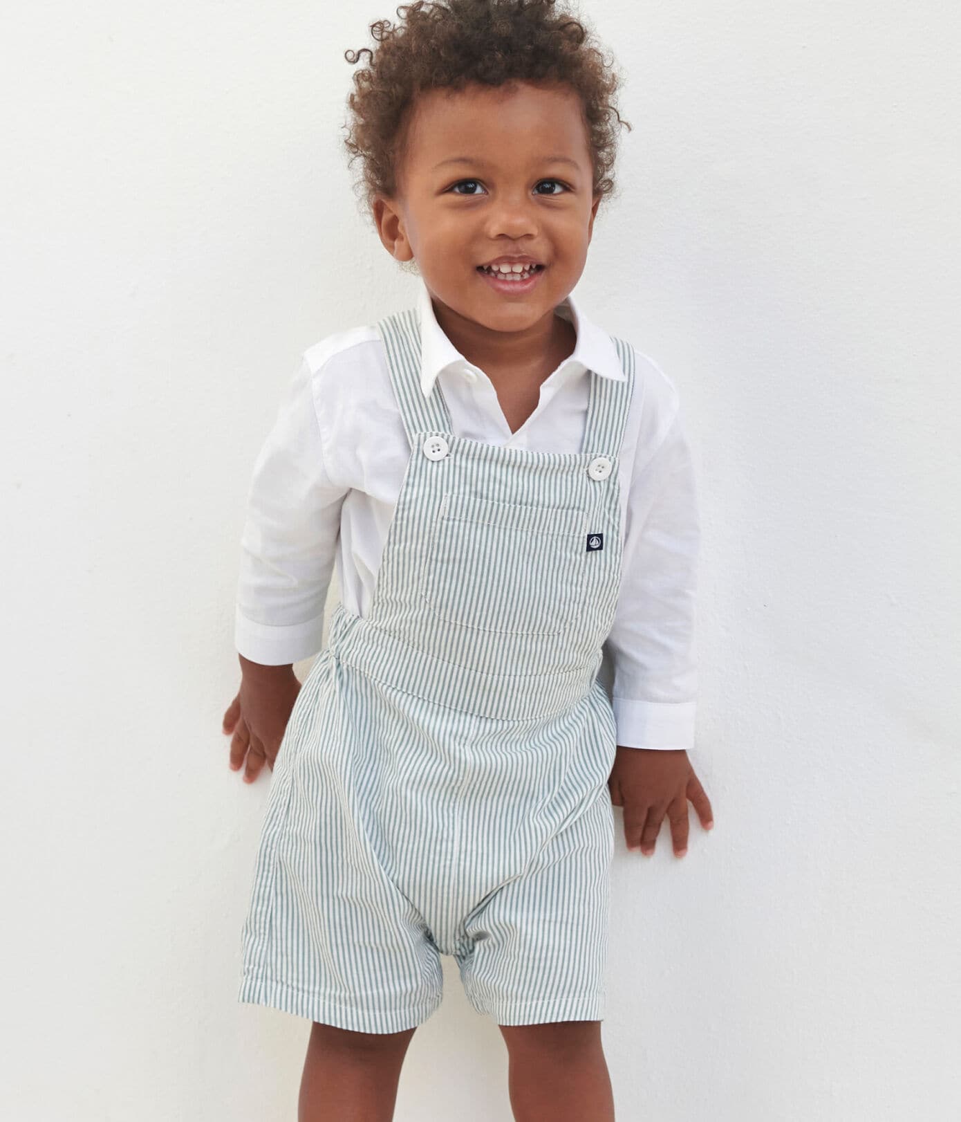 || Petit Bateau || Gestreepte tuinbroek