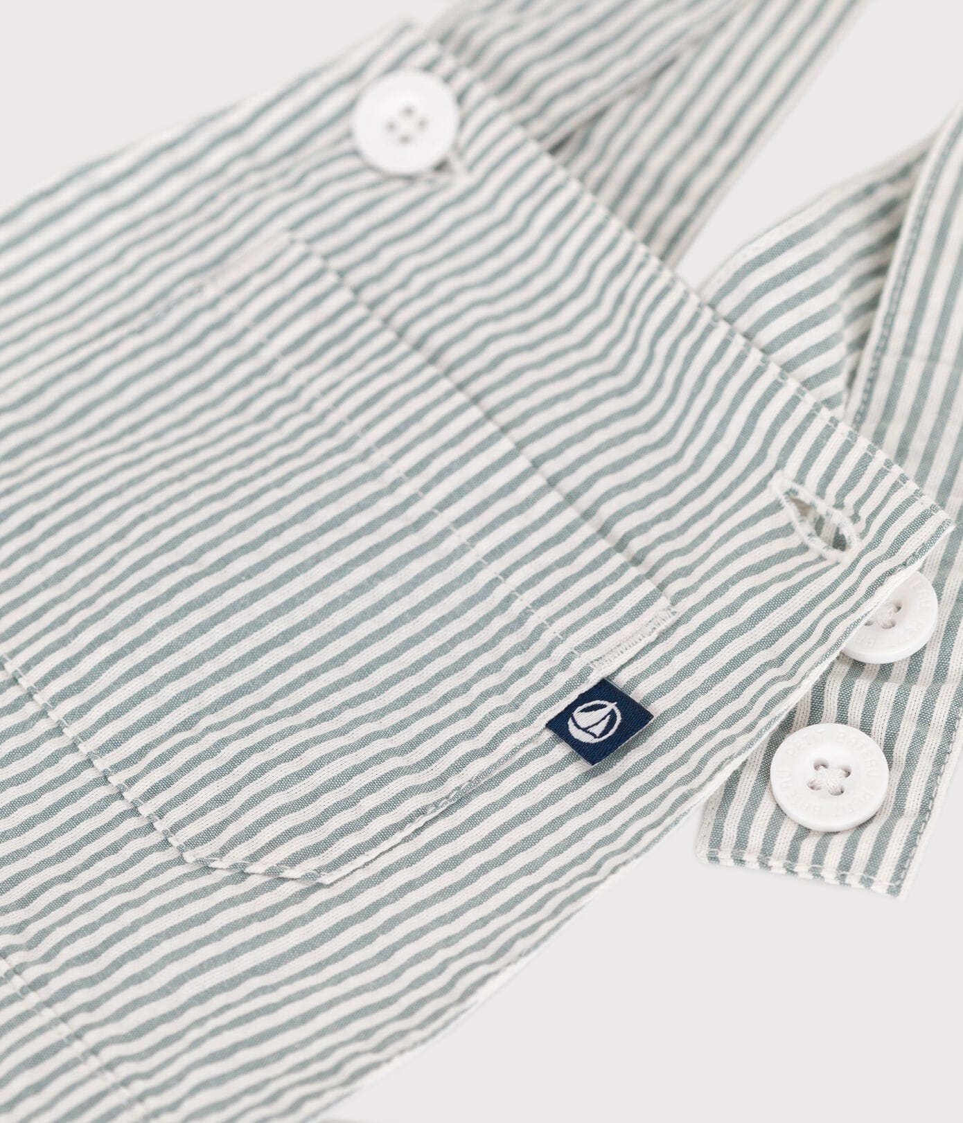 || Petit Bateau || Gestreepte tuinbroek