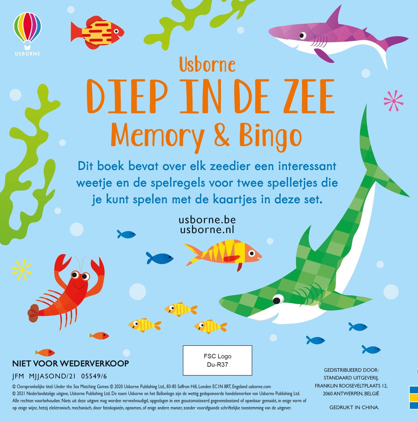 || Usborne || Memory & bingo - Diep in de zee