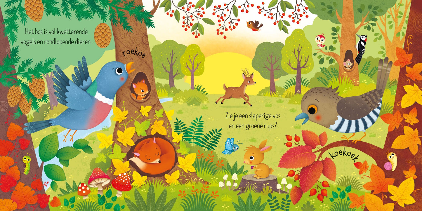 || Usborne || Boek & puzzels - Dieren in het bos