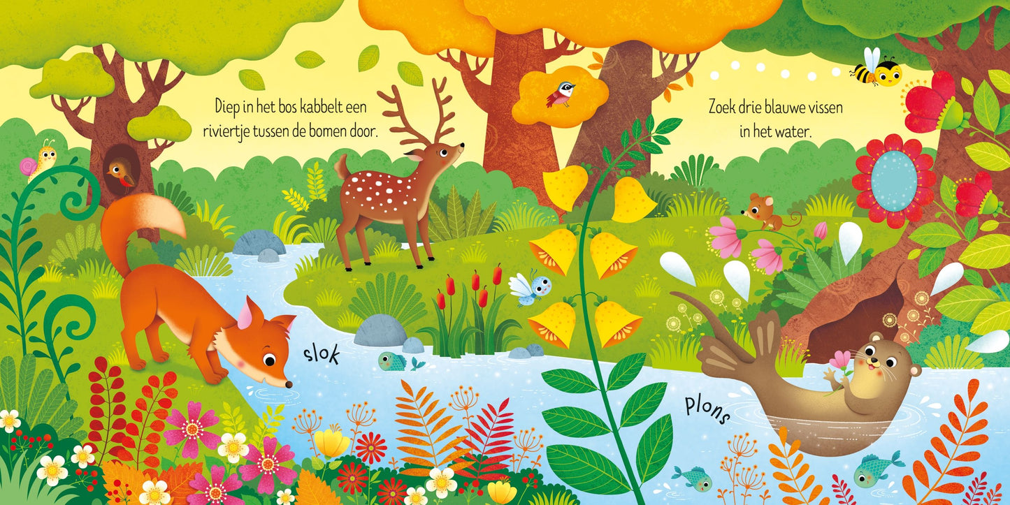 || Usborne || Boek & puzzels - Dieren in het bos