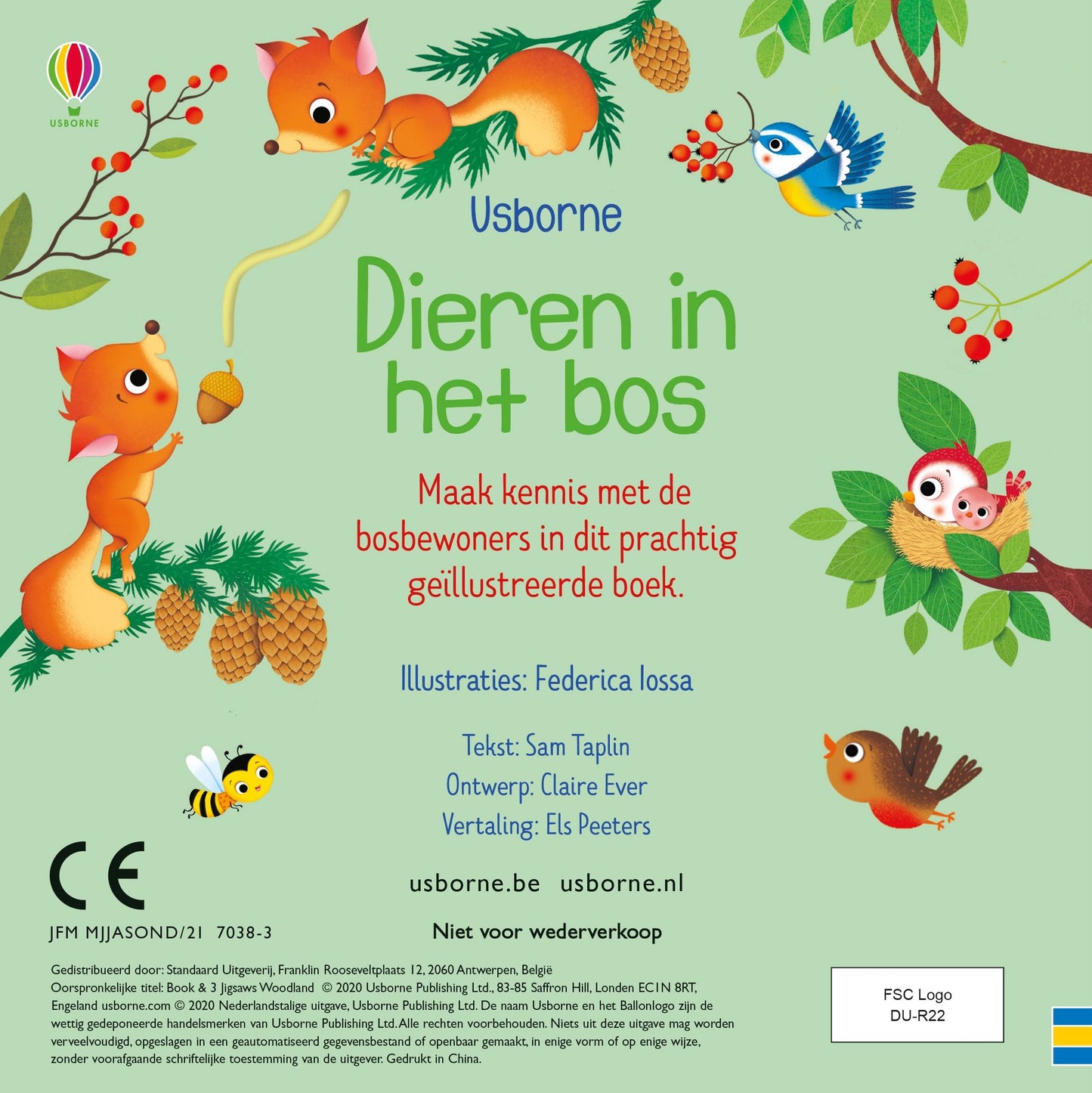 || Usborne || Boek & puzzels - Dieren in het bos