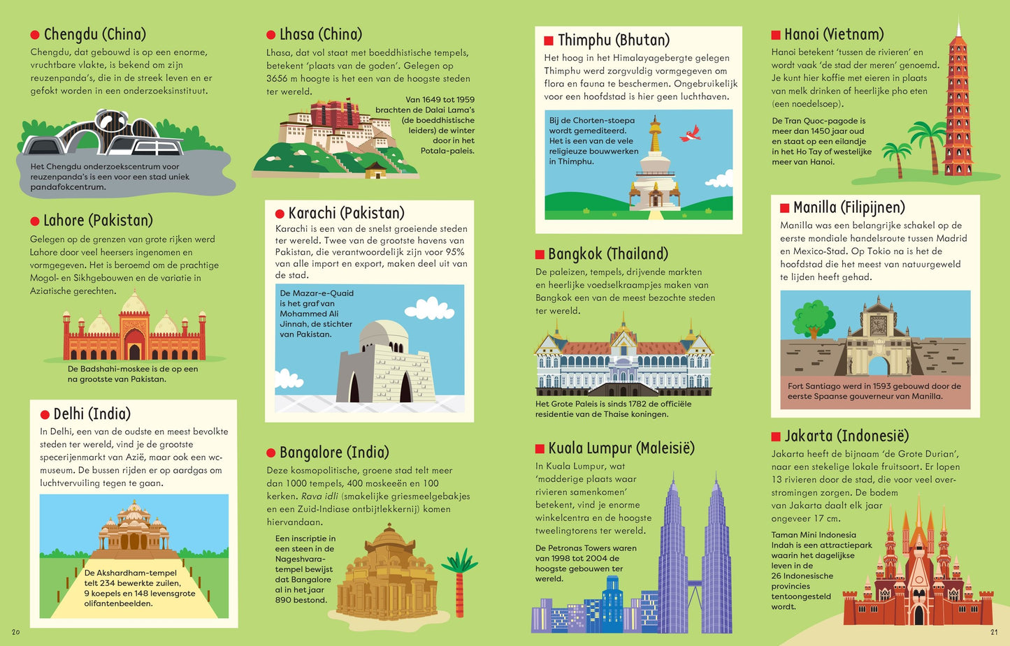 || Usborne || Boek & puzzel - Steden in de wereld