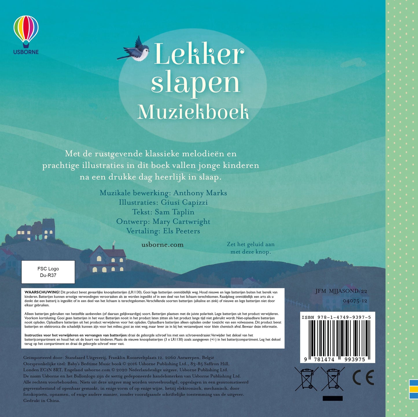 || Muziekboek || Lekker slapen