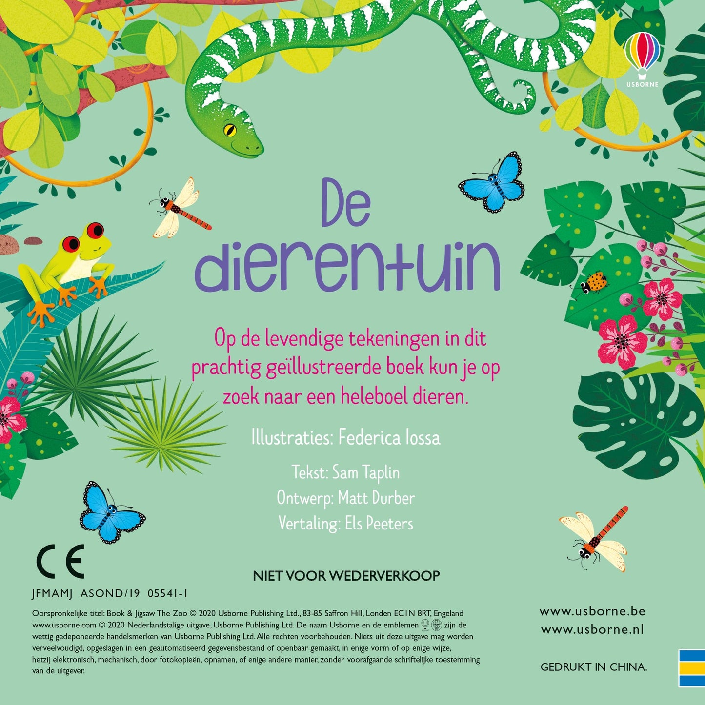 || Usborne || Boek & puzzels - Dierentuin
