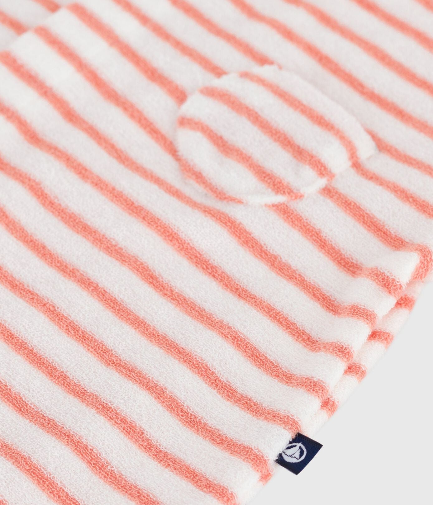 || Petit Bateau || Gestreepte badstof playsuit - Oranje
