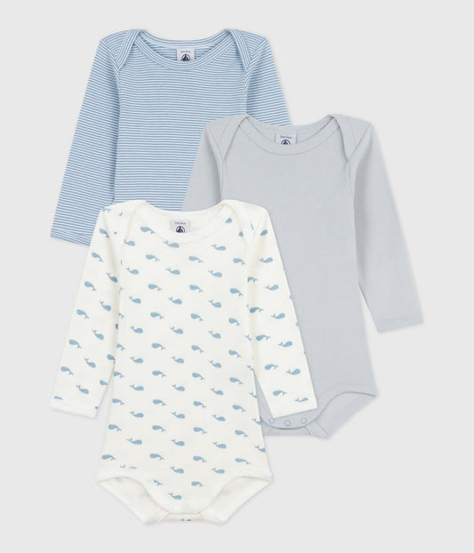 || Petit Bateau || Set romper lange mouwen - Walvis
