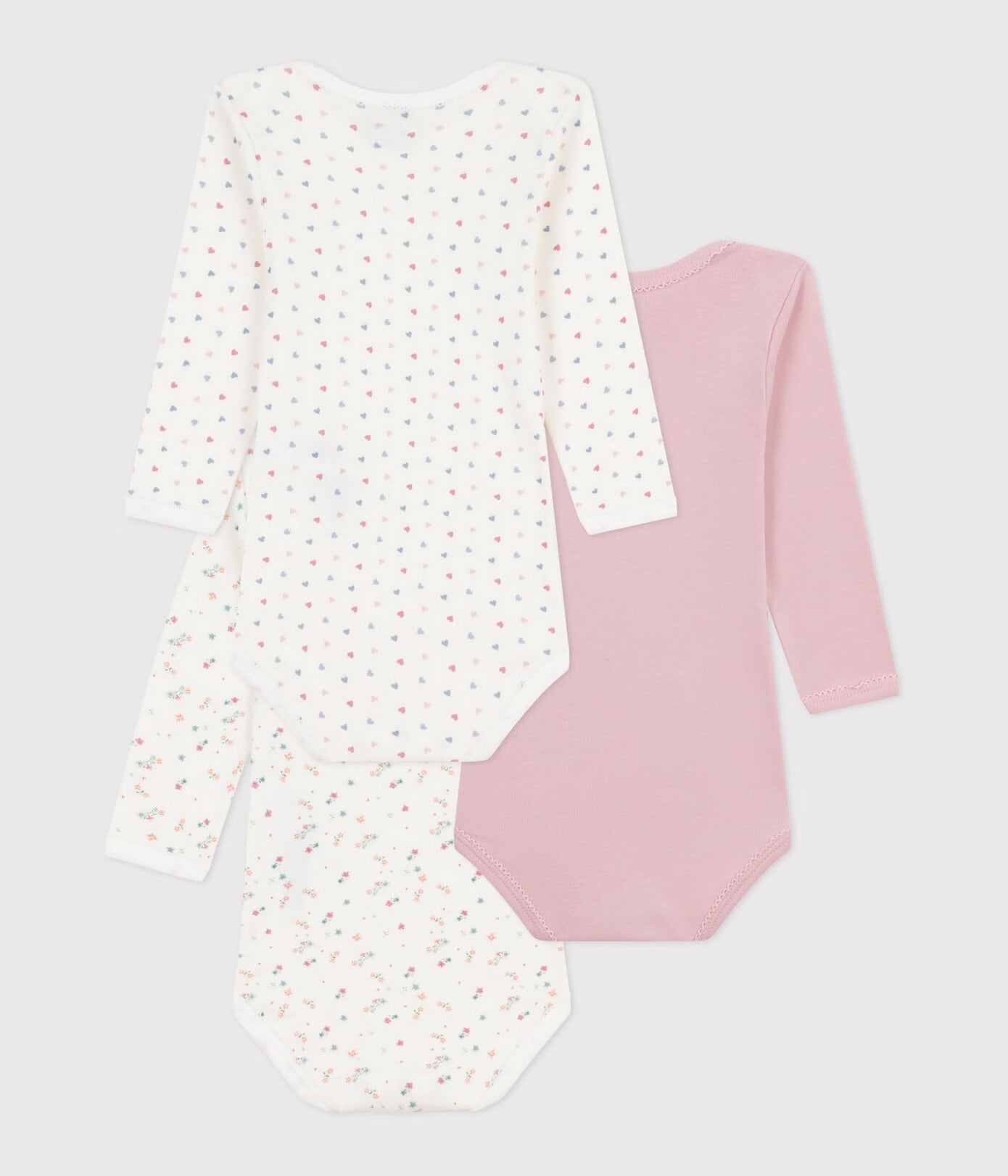 || Petit Bateau || Set romper lange mouwen - Hartjes