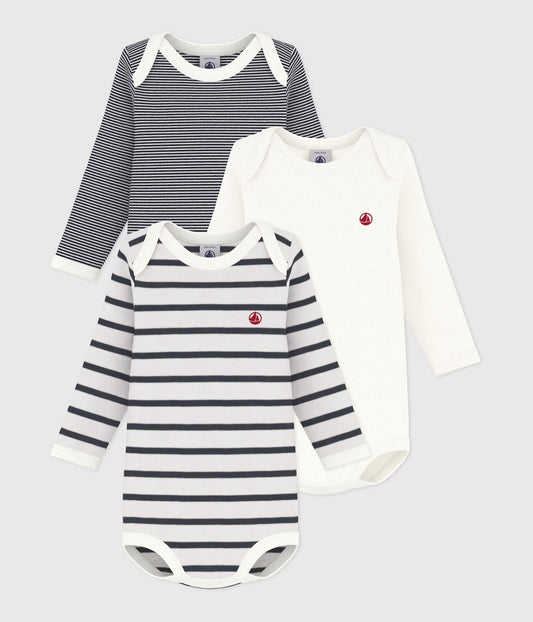 || Petit Bateau || Basis set romper lange mouwen - Strepen