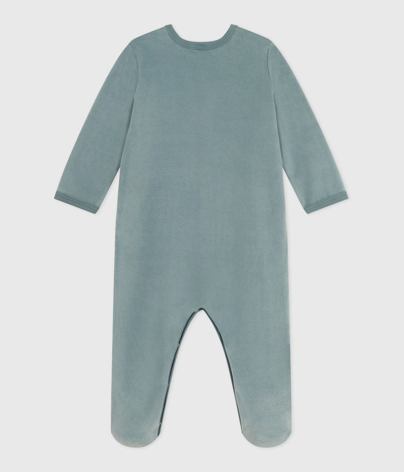 || Petit Bateau || Fluwelen boxpak met voetjes - Groen