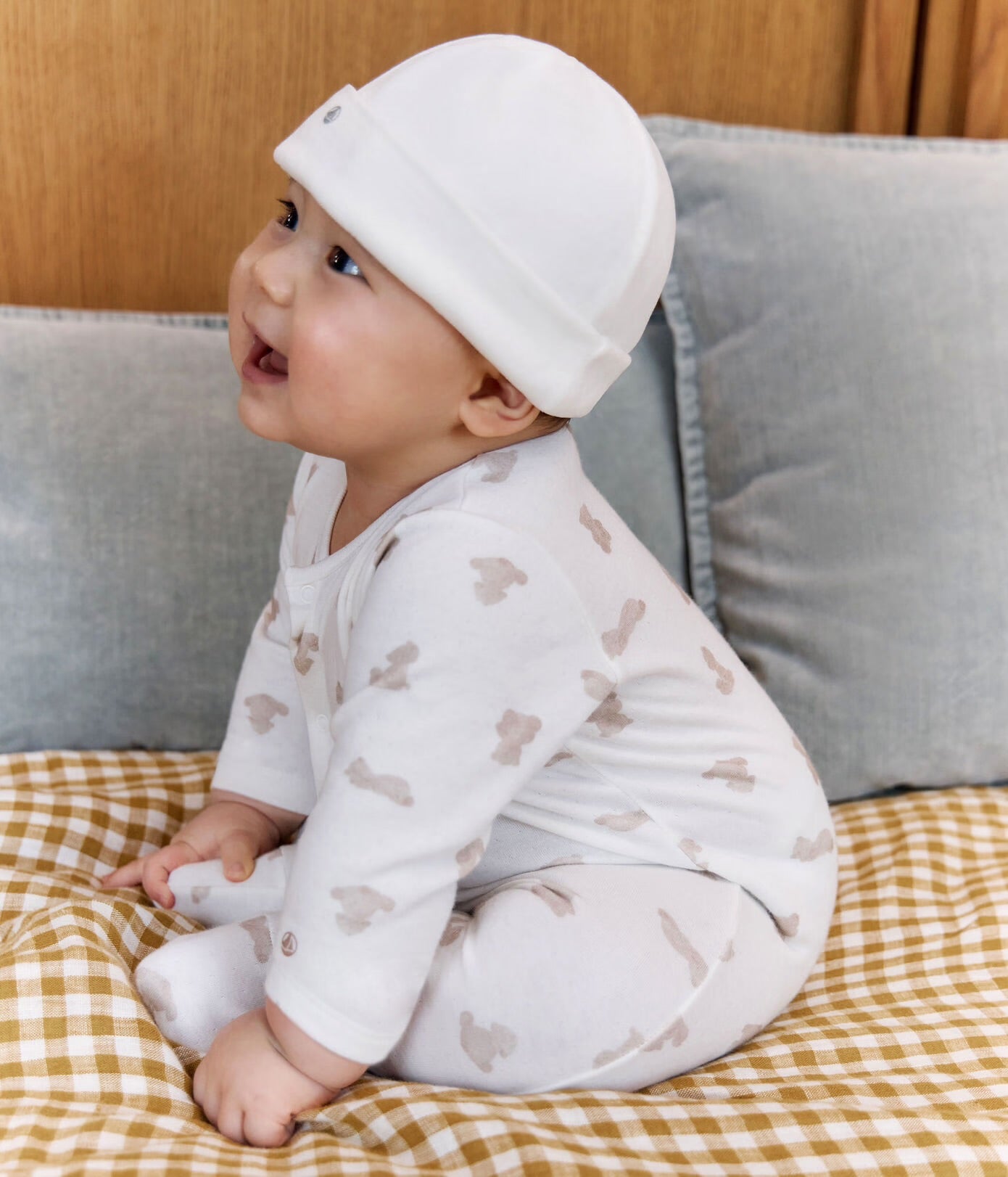 || Petit Bateau || Unisex tubic katoenen boxpak met voetjes - Beren