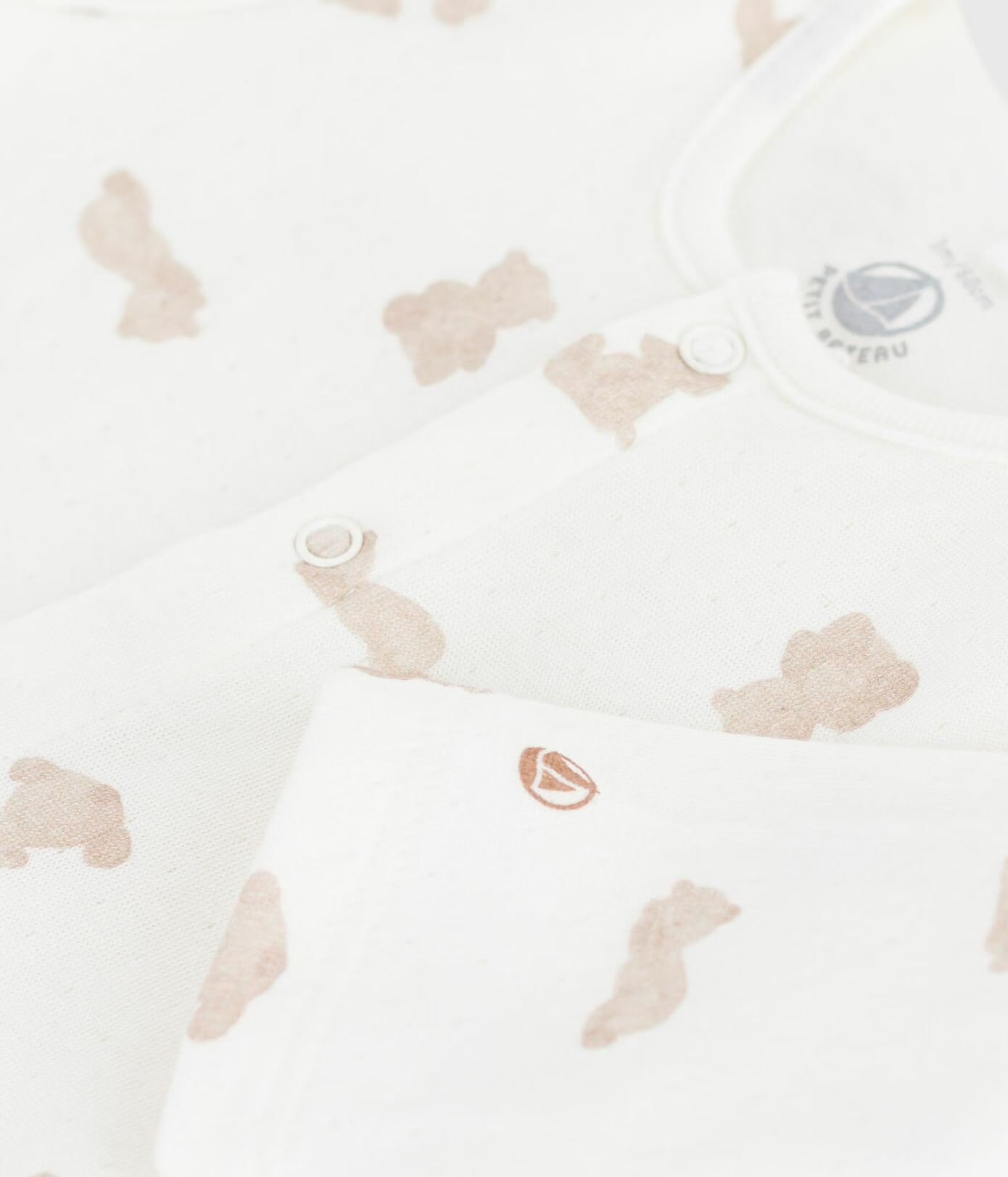 || Petit Bateau || Unisex tubic katoenen boxpak met voetjes - Beren