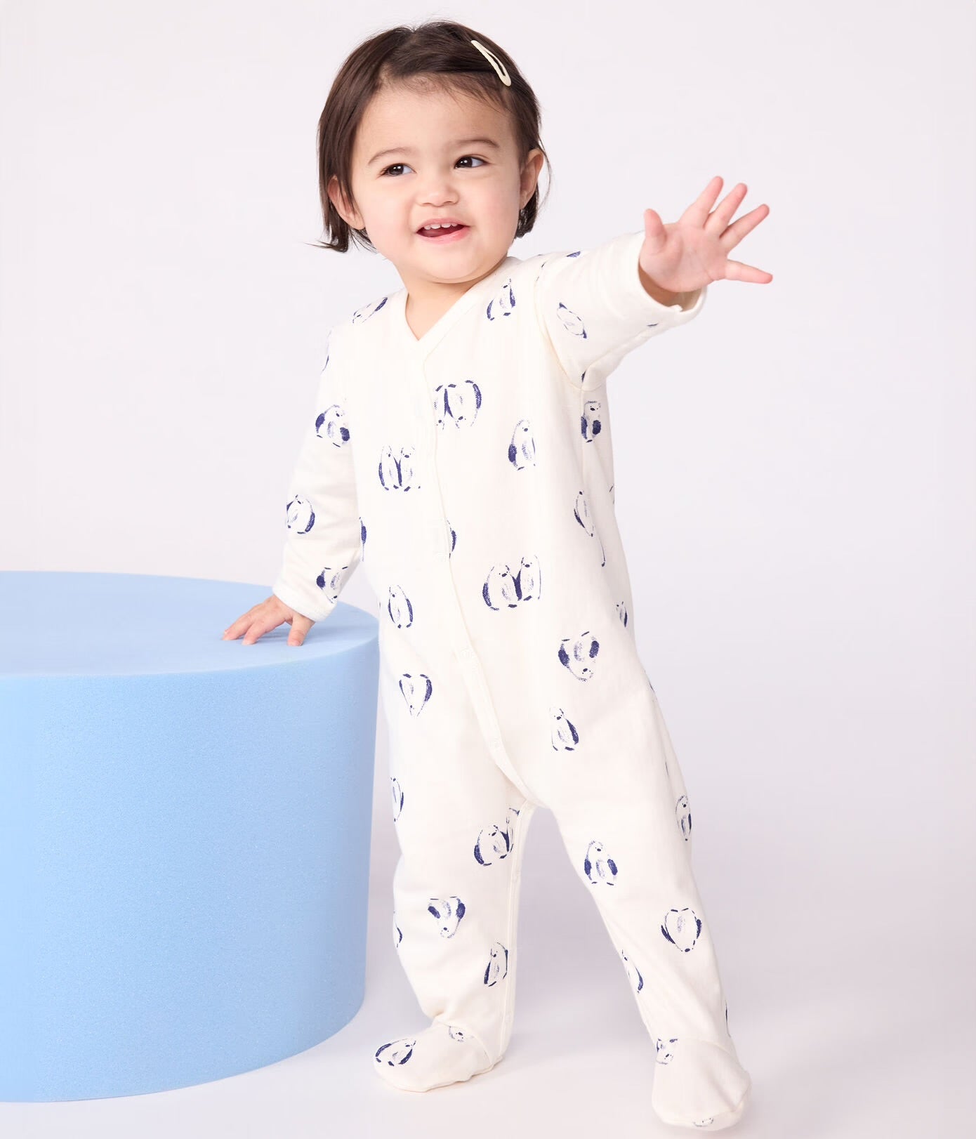 || Petit Bateau || Unisex katoenen boxpak met voetjes - Pinguins