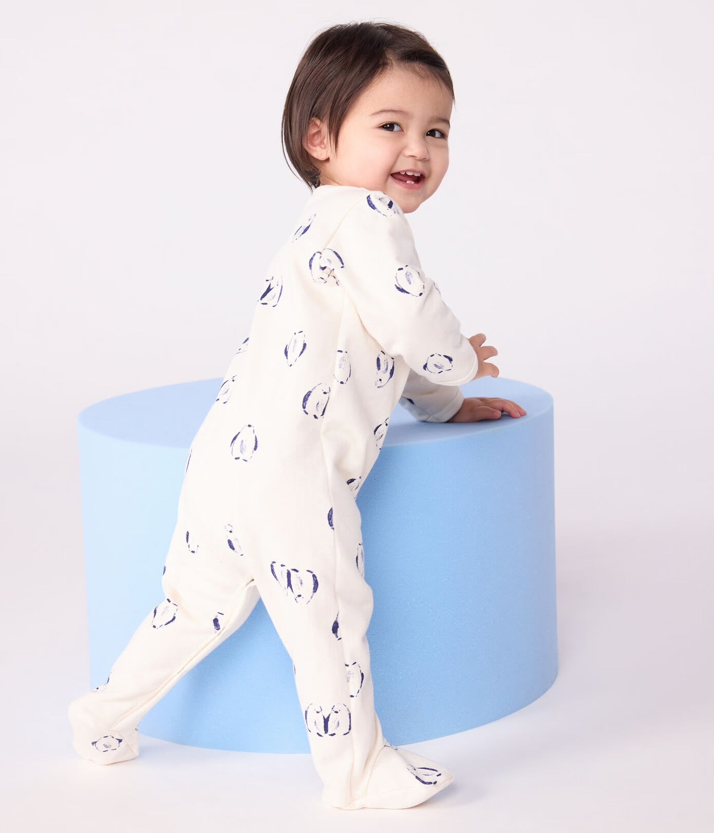 || Petit Bateau || Unisex katoenen boxpak met voetjes - Pinguins