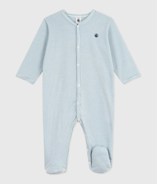 || Petit Bateau || Katoenen boxpak met voetjes - Strepen