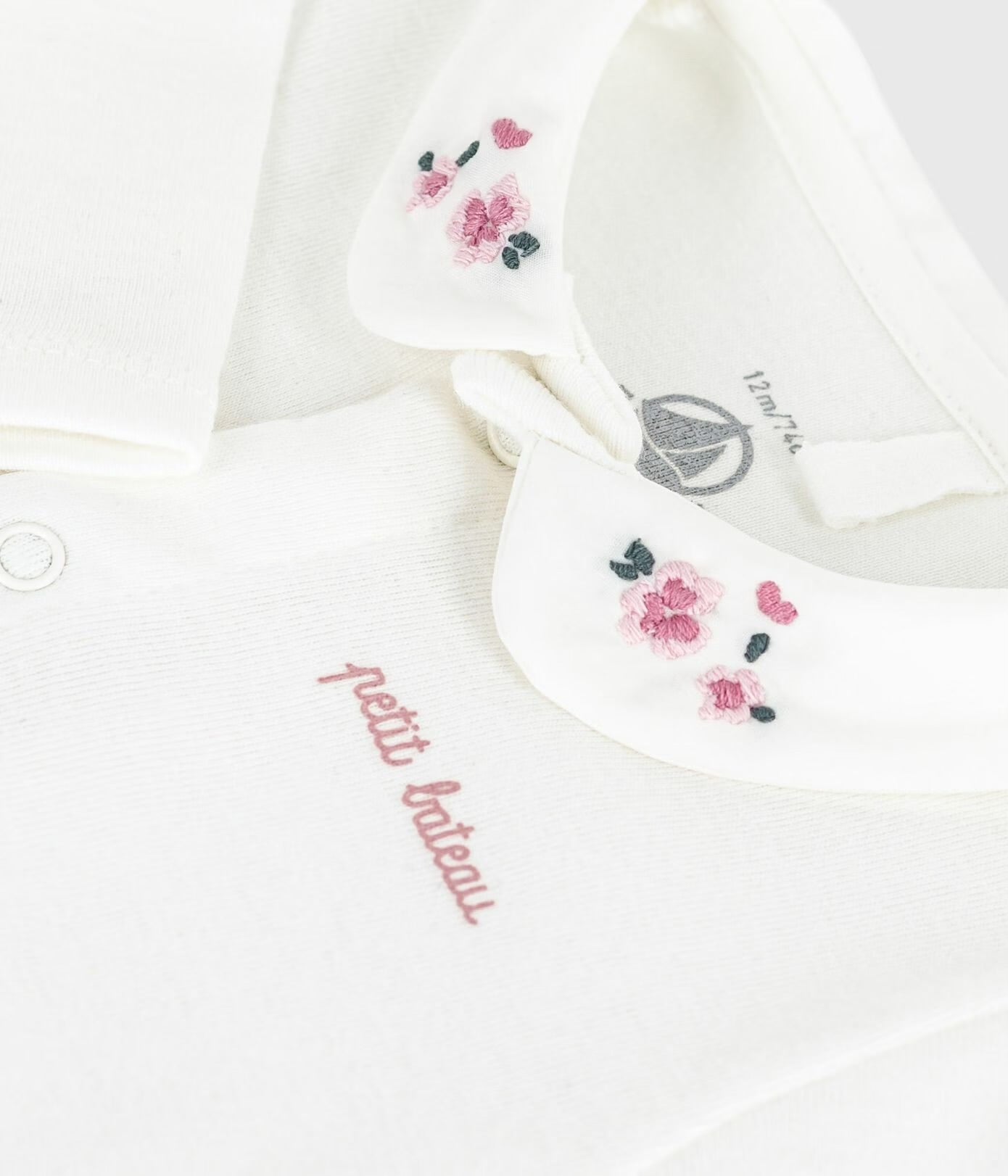 || Petit Bateau || Babyromper met kraagje - Bloem