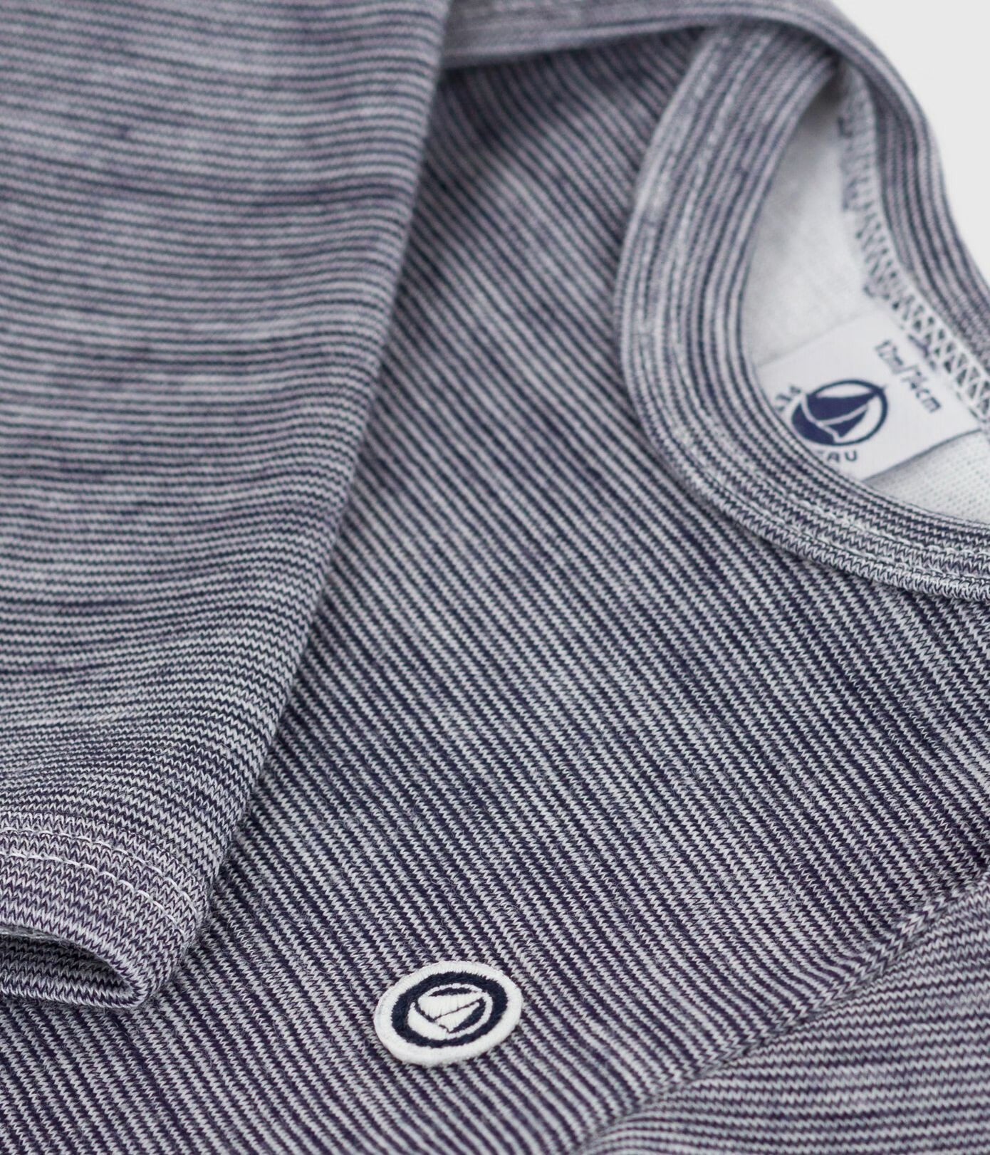 || Petit Bateau || Wollen basis romper - Gestreept