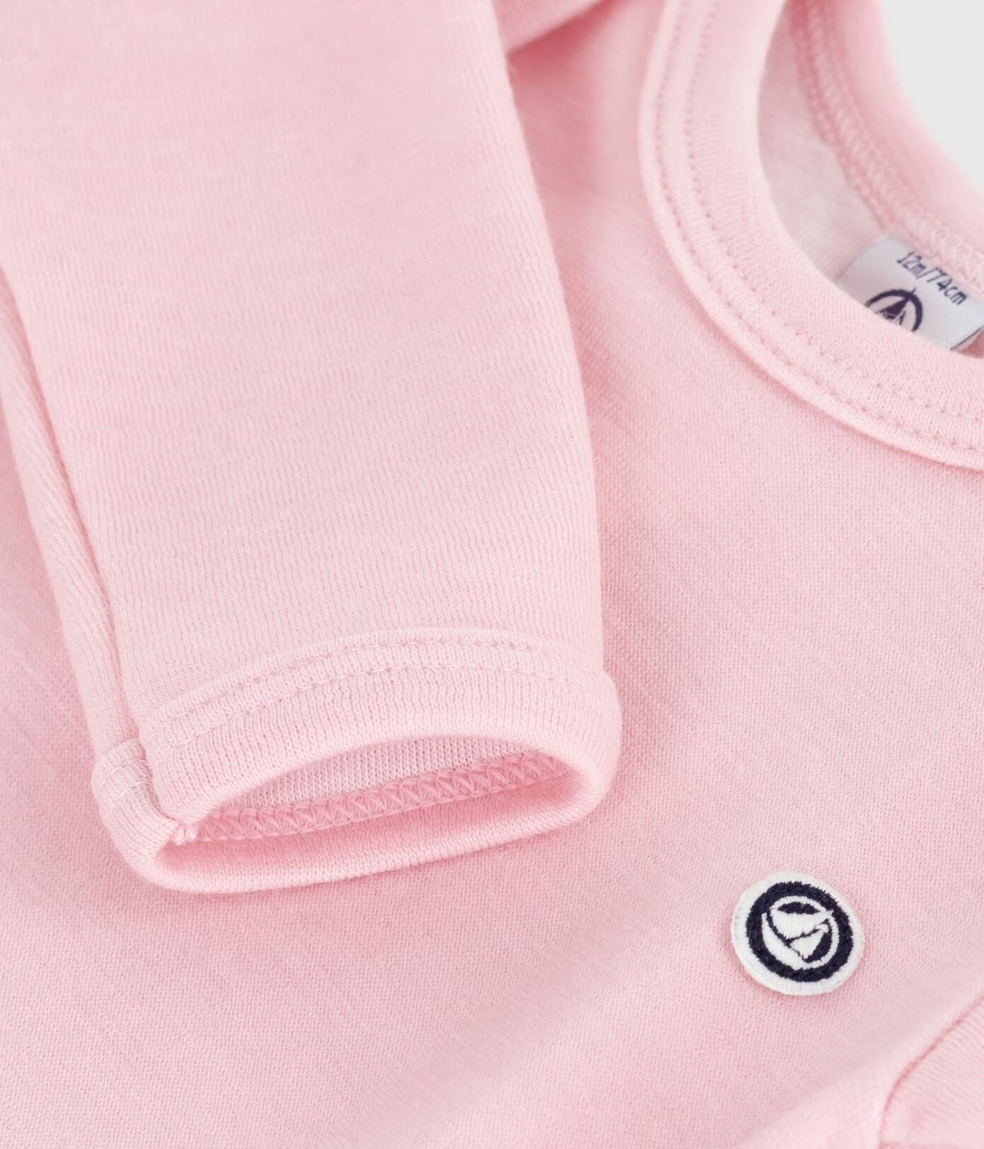 || Petit Bateau || Wollen basis romper - Roze