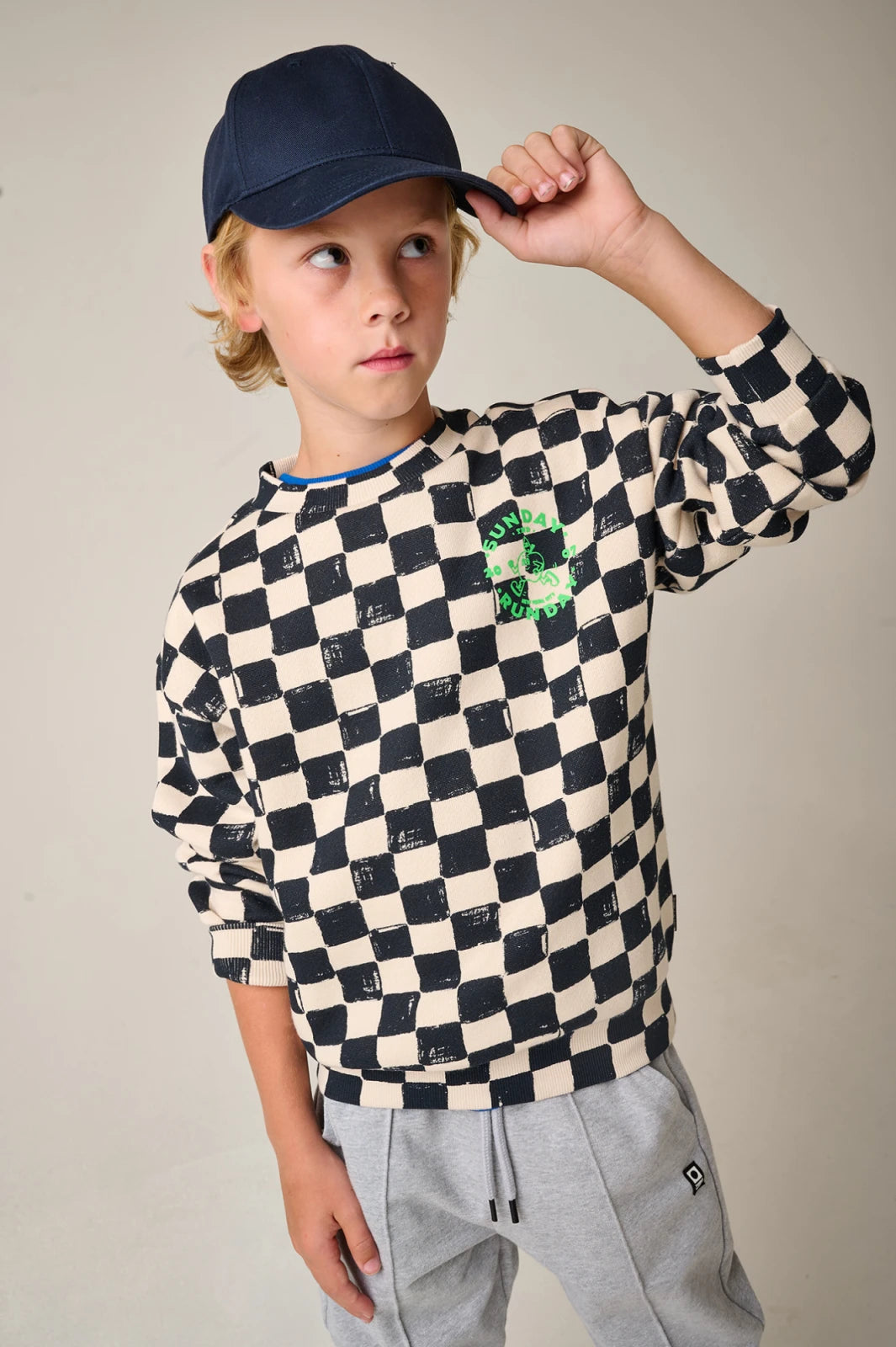 || Tumble ‘N Dry || Geblokte sweater - Finish