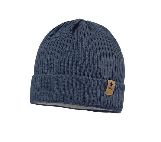 || Maximo || Muts met fleece voering - Blauw